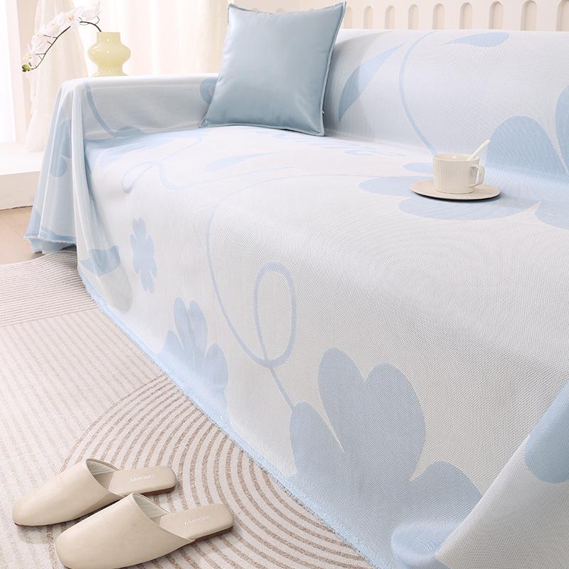 Summer Cool Sofa Cover Cloth Full-Cover Sofa Cushion Cover Towel Anti-Scratching Summer Sleeping Mat Cushion
