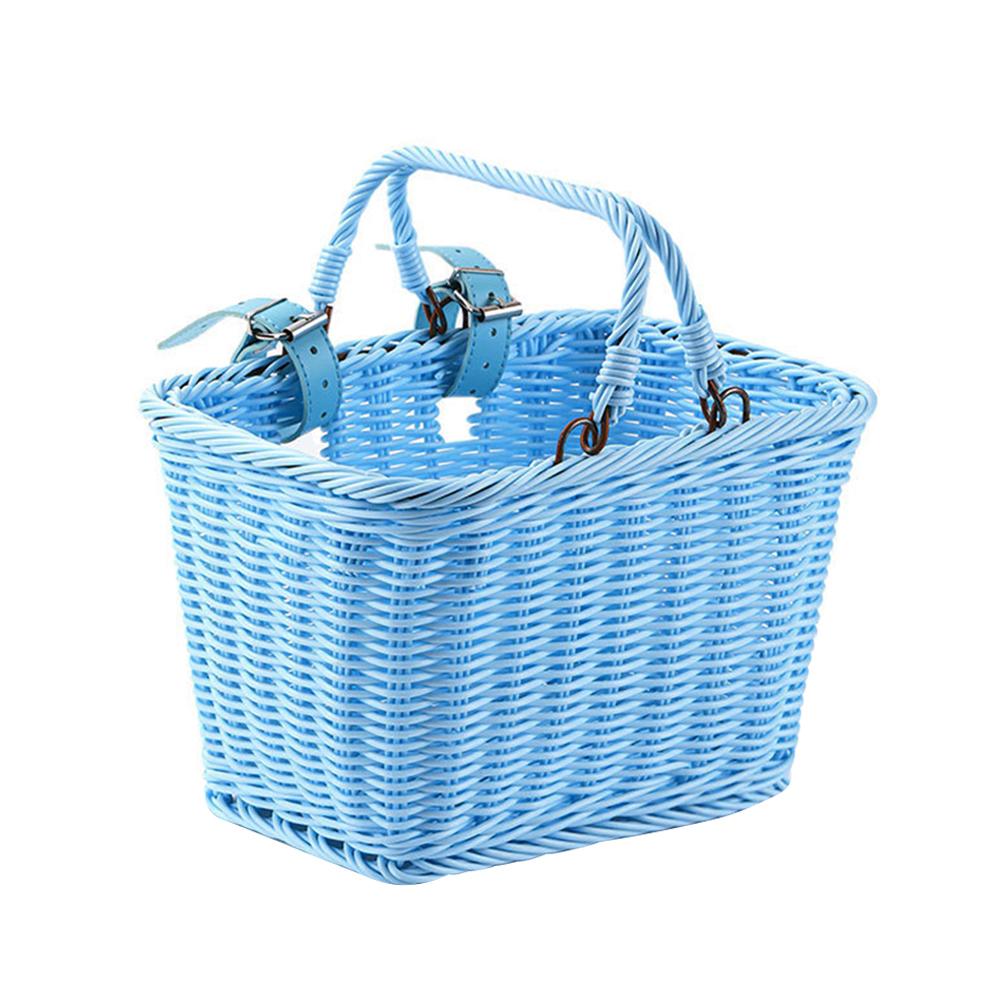 Fahrradkorb Rattan Handgeflochten Fahrradaufbewahrung Lenkerkorb vorne für Kinder Erwachsenen Fahrradtasche Korb Fahrrad-Tragetasche