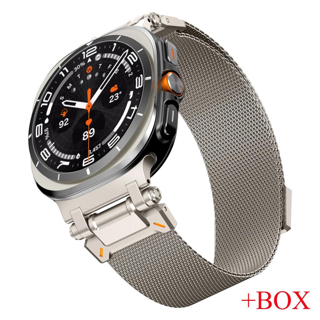 Milanese Strap For Samsung Galaxy Ultra 2025 Metal Magnetic Connector Bracelet for samsung galaxy 47MM ULTRA No Gaps Accessories