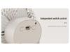 Multifunctional Wall-Mounted Clip Fan with Night Light - Ideal for Dorms & Offices