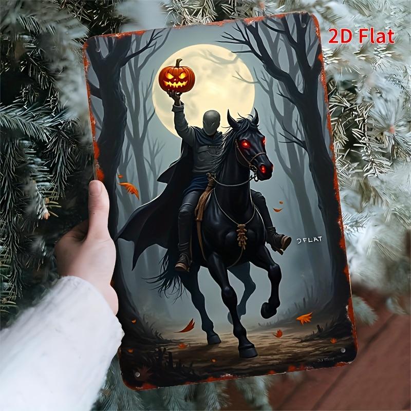 

Metal Sign Headless Knight Flat Printed Iron Sign Square Iron Hanging Painting Wall Decoration Suitable for Home Bar 20x30cm（7.8x11.8inch）