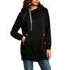 Women's Casual Hooded Zip-Up Sweatshirt Tunic for Everyday Wear