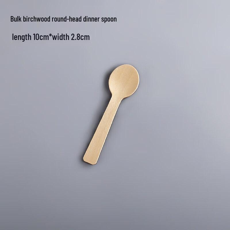Biodegradable Wooden Dessert Spoons
