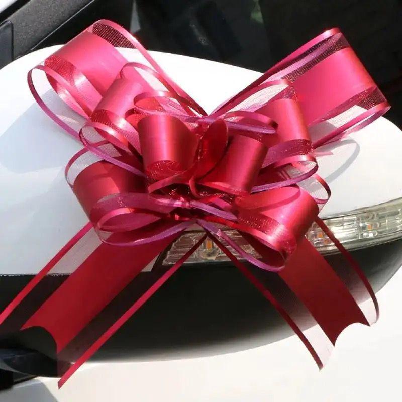 Festive Butterfly Pull Flowers for Weddings: Car Door Handle and Stair Handrail Decorations for Bridal Welcome.