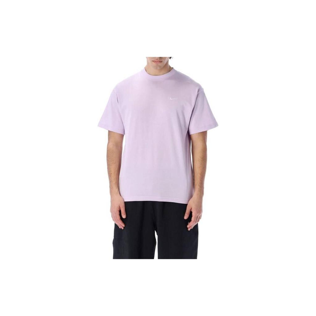 Nike Embroidered Logo Crew Neck Short Sleeve T-Shirt Men Tops Purple CV0559-530