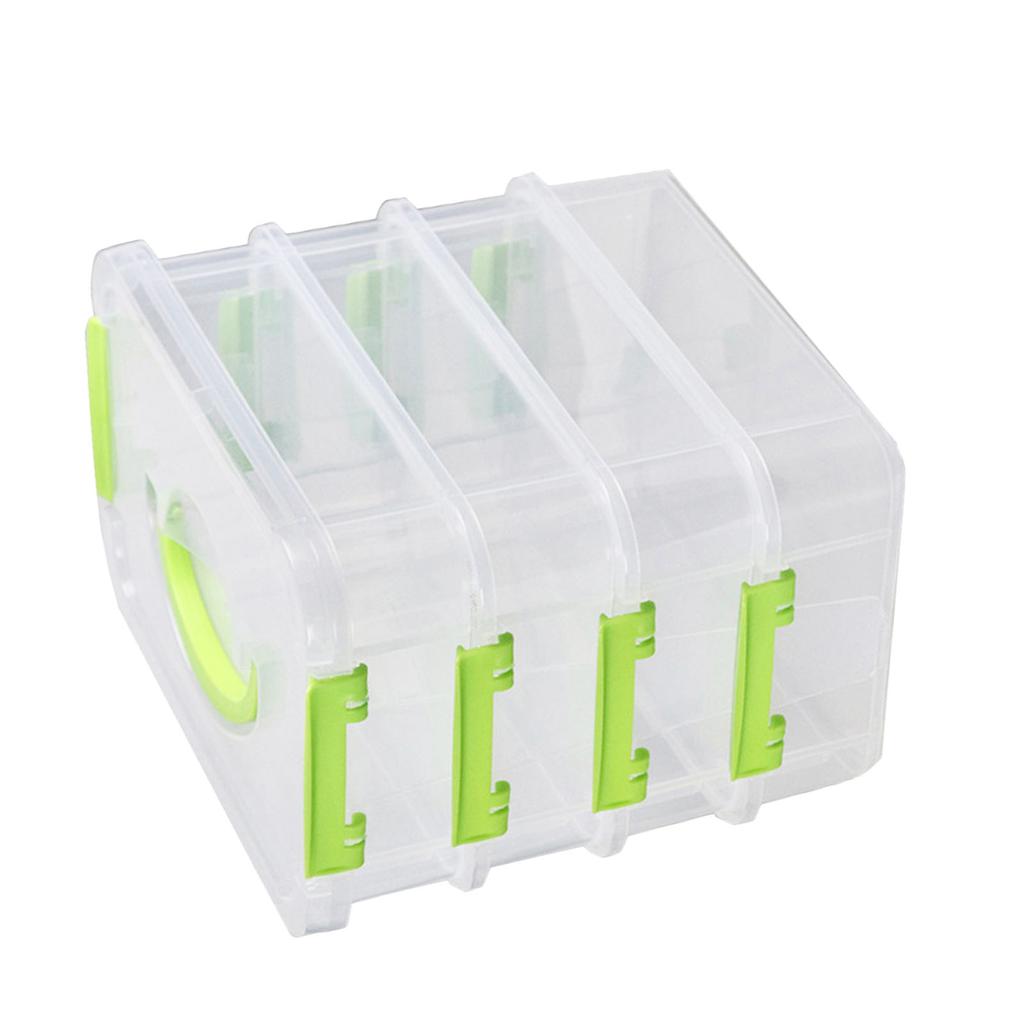 Stackable Storage Box Desktop Toy Blocks Organizer Box with Lid Storage Organizer Box for Bedroom