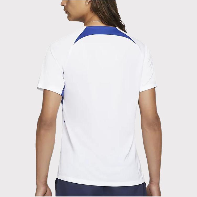 Nike France Strike Dri-FIT Qatar World Cup Logo Print Training Soccer Jersey Men Tops White DH6444-102