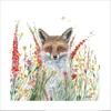 Julia Pankhurst Fox In Flowers Print
