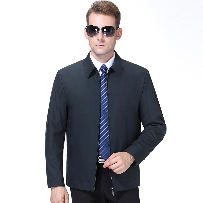 

Мужская куртка мужская весна и осень новая деловая повседневная куртка для мужчин среднего и пожилого возраста куртка с лацканами для пап 195