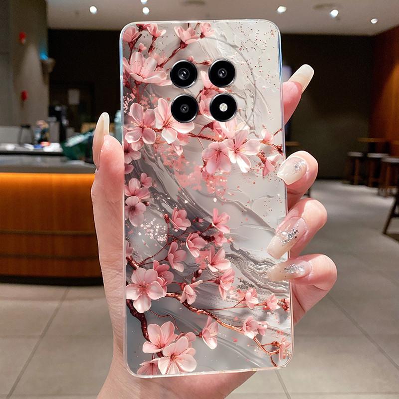 Cover For Realme 13 Pro+ 5G Casing Luxury Fashion Butterfly Flower Clear Soft TPU Silicon Phone Case For Realme 13 Pro Plus Case