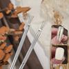 7Pin Nail Design Tool Manicure Nail Painting Pen Brush Stainless Steel Needle For Manicure Crafting Painting Portable