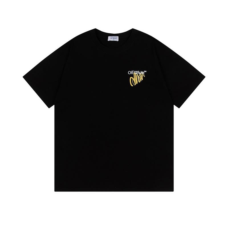 9065 Bianco Sporco 2026 Primavera/Estate Nuova Grafica Lettere Freccia Fantasia Girocollo con Cappuccio Manica Corta T-shirt da Uomo e Donna