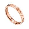& Co.. Return To Tiffany Serie Buchstabe Logo Graviert Diamantring Damenring Roségold GRP05172