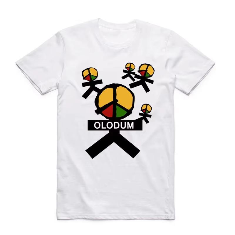 Retro Michael Jackson Mj Olodum Print Antiwar Graphic Tee Unisexs Clothing And Unisexs Clothing Cotton 2026 Summer New T Shirt