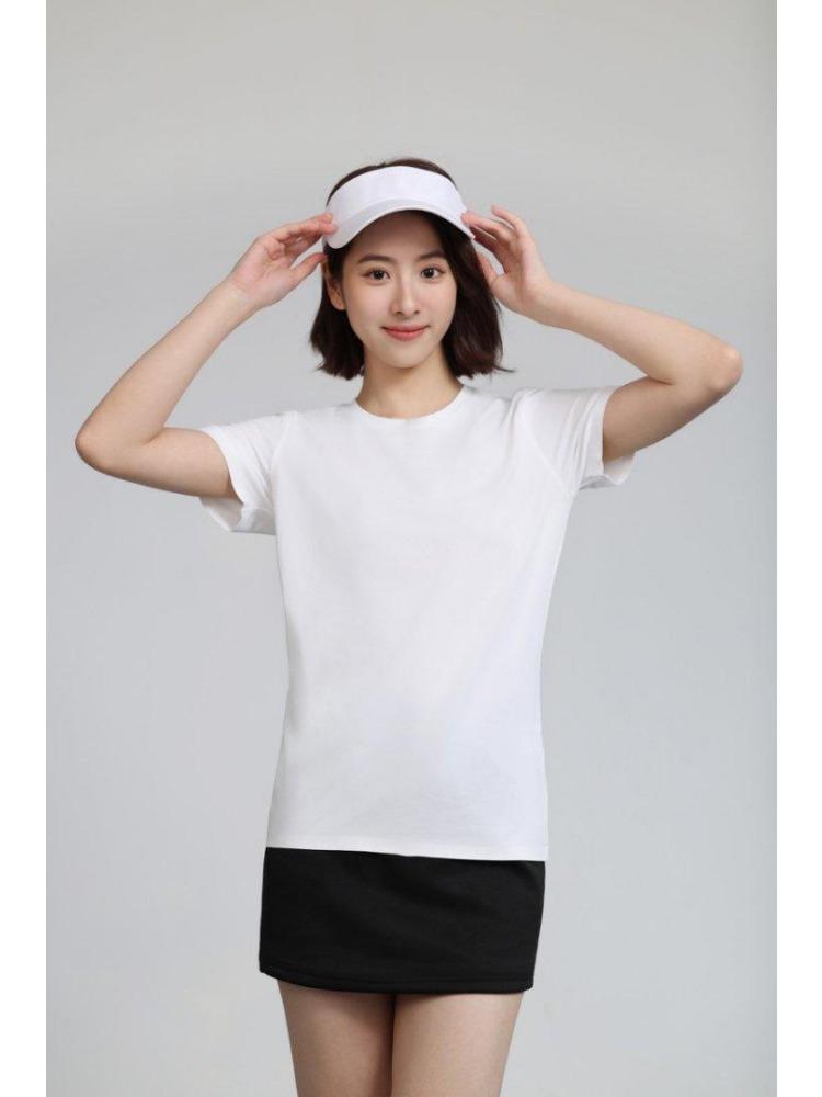 Summer Men's and Women's Short Sleeve T-shirt Soft Lightweight Unisex Cool  Round Neck Tshirt YG-253
