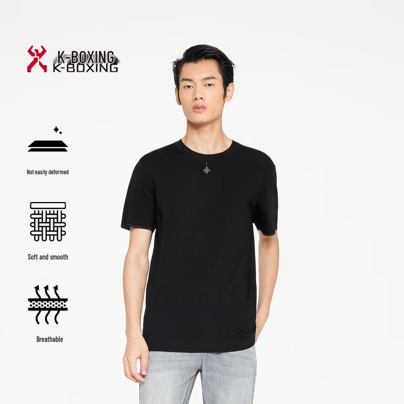 K-Boxing Men s FTTR2301 Printed Short Sleeve T-Shirt M