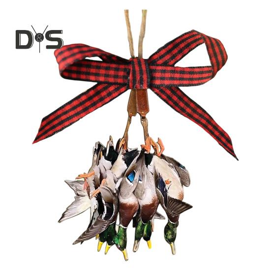 

Подвесная елочная подвеска в виде утки 2D плоская водоплавающая птица деревянные украшения охота на уток автомобильные аксессуары рождественский домашний декор A