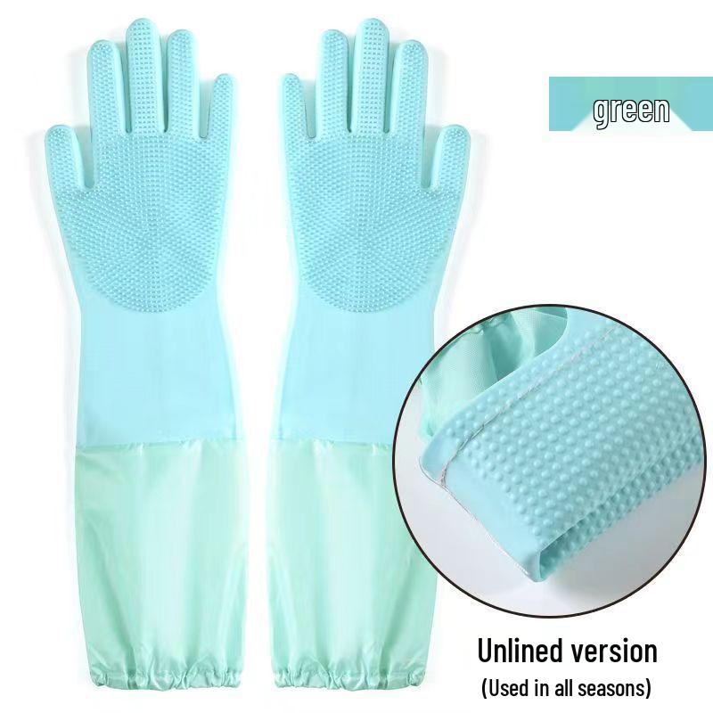 

Winter-Resistant Fleece-Lined Dishwashing Gloves