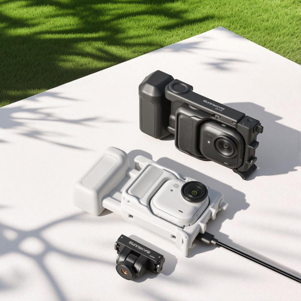 For Insta360 GO Ultra Hand Grip with Frame Cage Rabbit Cage Camera Holder Lightweight Protective Frame Cameras Accessory