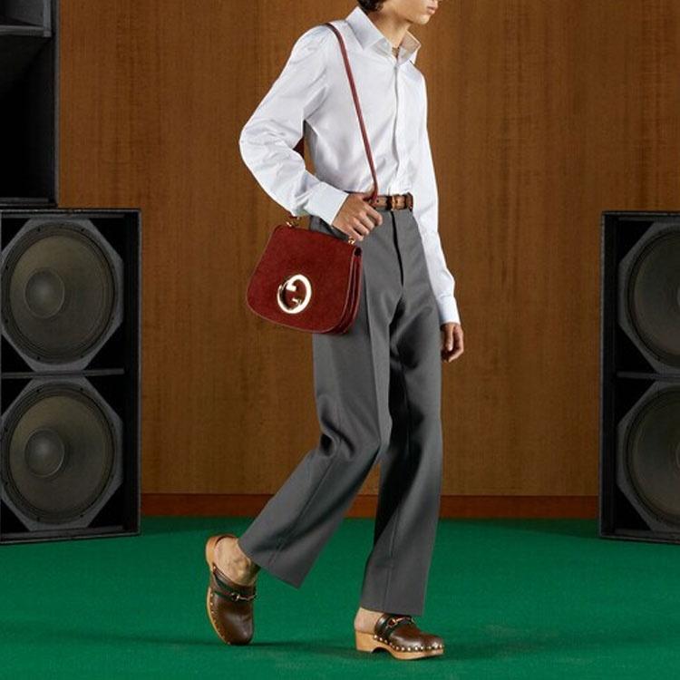 Gucci Double G embroidered shirt Men's 699554-ZAJOM-9000