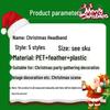 Elf Hat Christmas Headband - Festive Headwear for Kids & Adults, Party Supplies with Santa Claus Leg Design