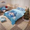 3pcs Christmas cartoon goblin print coreless duvet set multi size bedroom dormitory bedding holiday decoration machine washable