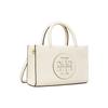 Tory Burch Ella Magnetic Snap Adjustable Detachable Shoulder Strap Faux Fur Tote Bag Shopping Bag Crossbody Handbag Mini Women Tote White 145613-100