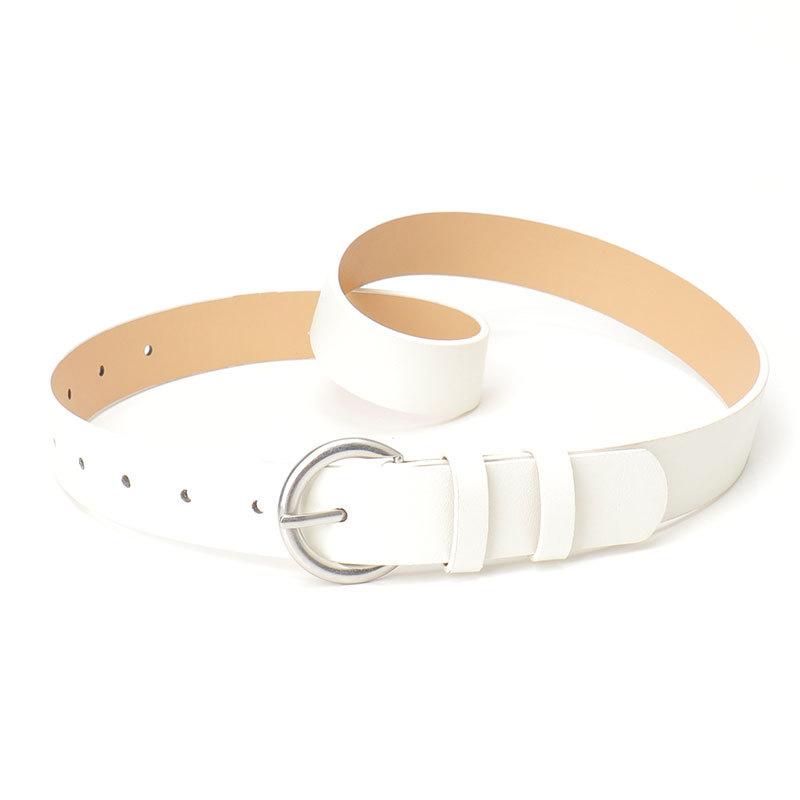 Fashion chic style belt women, commuter casual style alloy pin buckle women's belt with jeans decorative belt