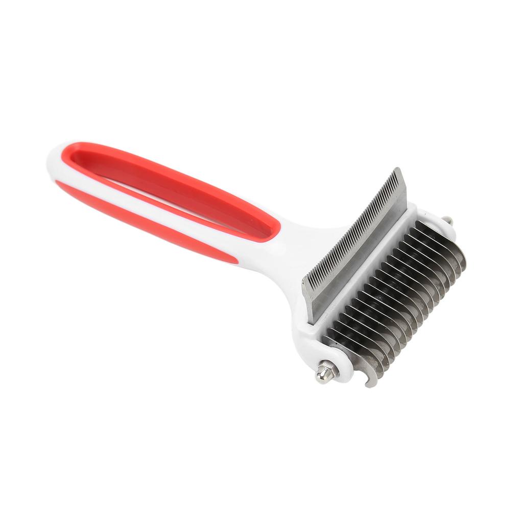 2 in 1 Pet Grooming Brush Washable Pet Dematting Comb Deshedding Tool Undercoat Rake for Cat Dog Removing Knots Tangles