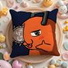 C-Chainsaw Anime M-ManS Cushion Cover Home & Car Multi-Scene Pillow Cover - Reversible, Soft & Durable for Daily Use