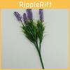 Lavender Faux Flower Arrangement With Plastic Blooms For Office Space Decoration