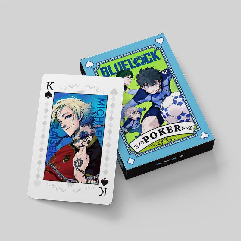 Anime Blue Lock Cosplay Board Game Cards Poker Toy Gift
