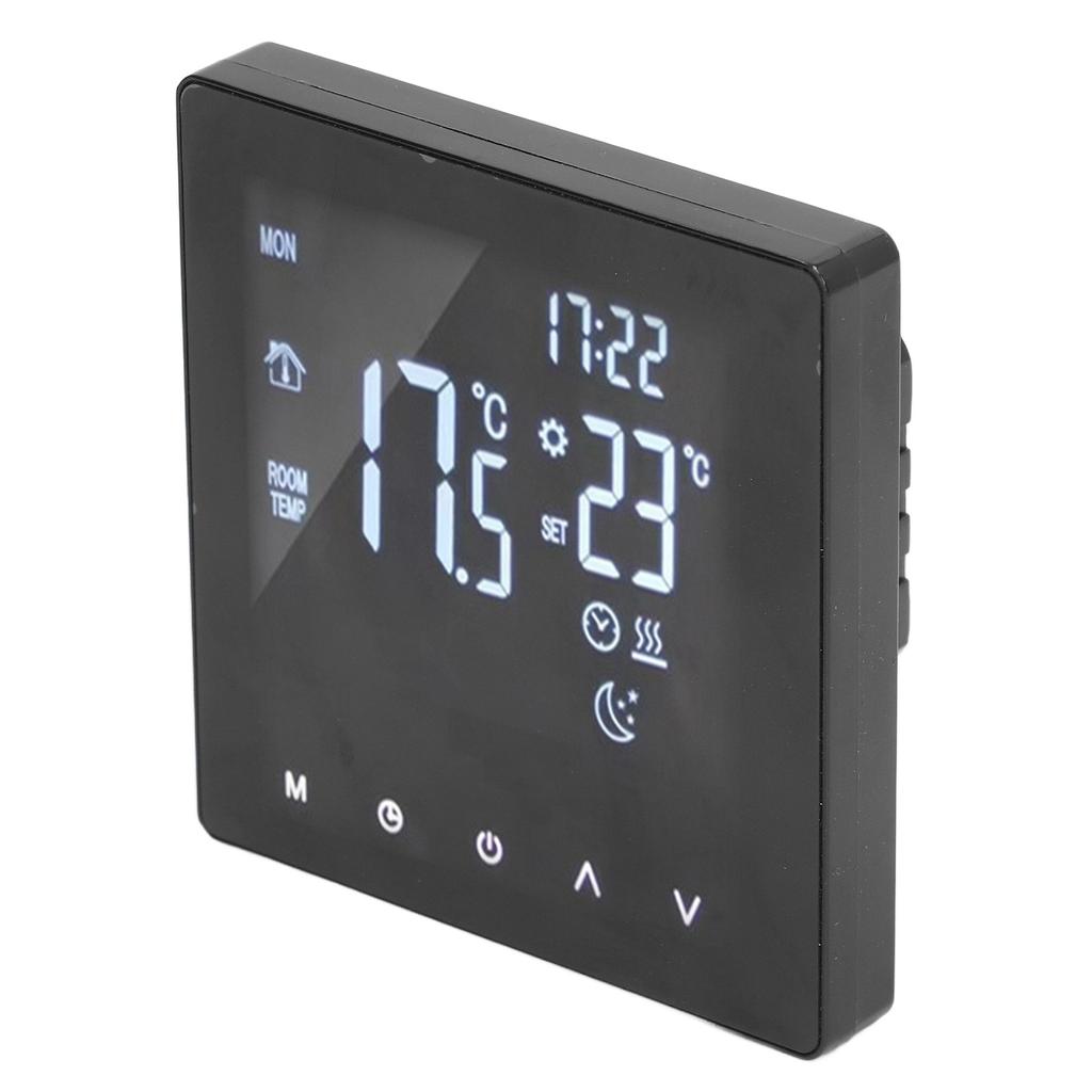 Thermostat APP Dual Display Temperature Controller for Floor Heating with 16A Electric Heating Belt 3 m Cable AC