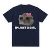 Funny Trendy Cute Sad Hamster Meme T-Shirt Men Women Summer Casual Short Sleeve Tshirts 100% Cotton Crewneck Kawaii Tops T Shirt