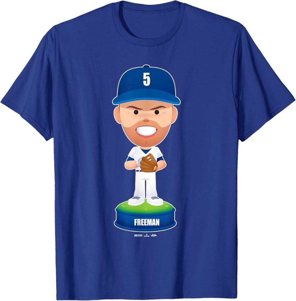 

Freddie Freeman Los Angeles Baseball Bobblehead MLBPA T-Shirt XL
