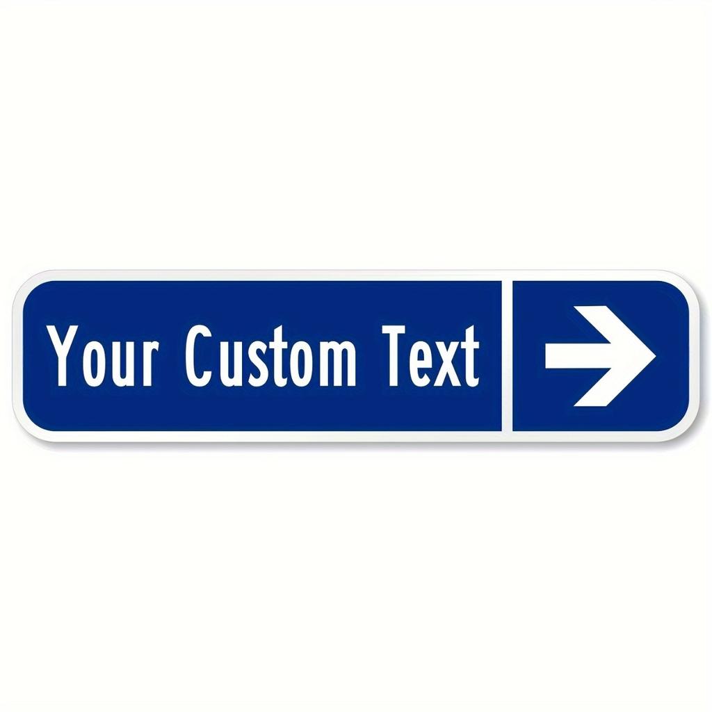 Personalized Custom Text Metal Tin Sign Outdoor Wall Decor