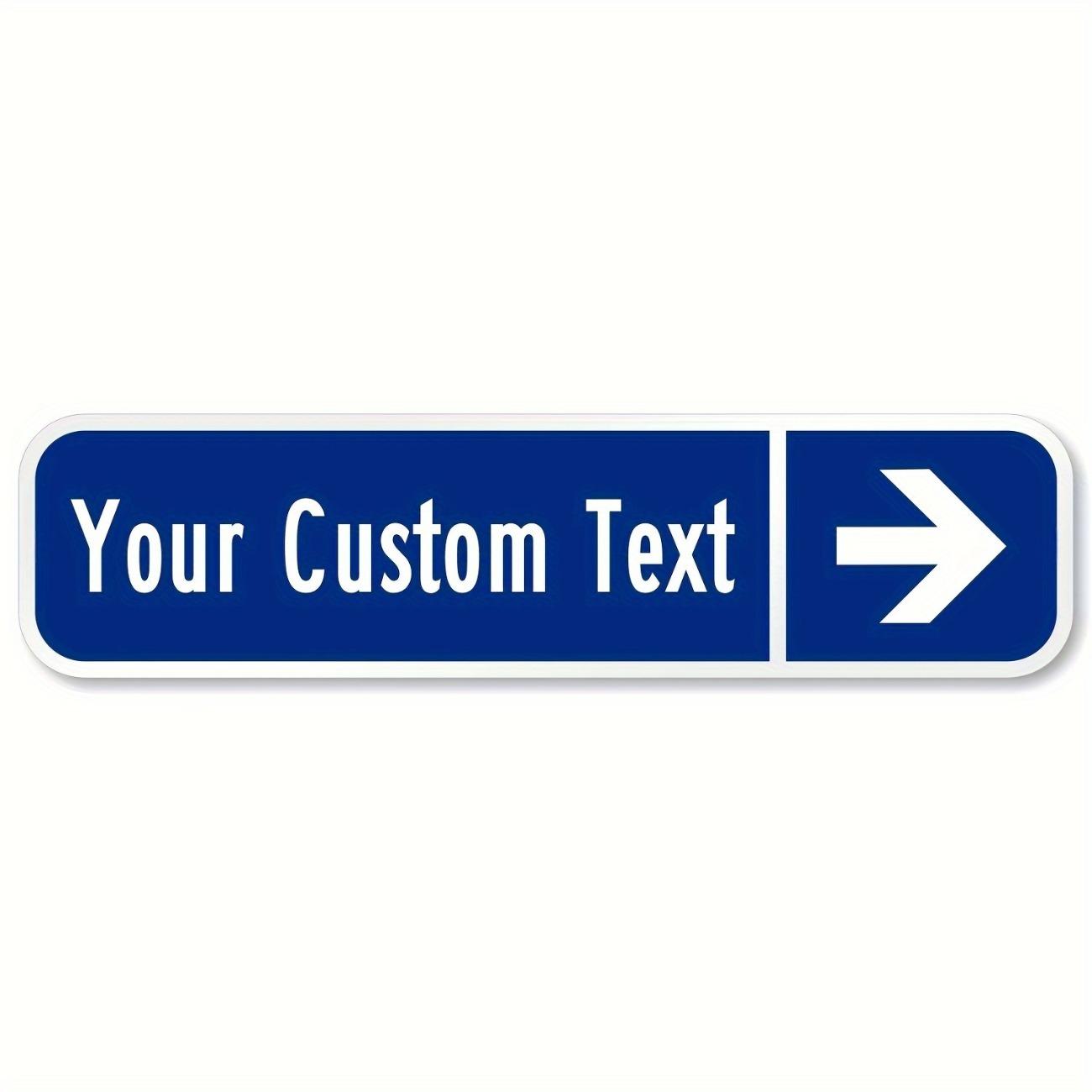 Personalized Custom Text Metal Tin Sign Outdoor Wall Decor белый