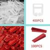 Kit de système de nivellement de carrelage - 400 languettes / 100 cales - Largeur joint 1,5 mm - Pour carreaux 3–12 mm
