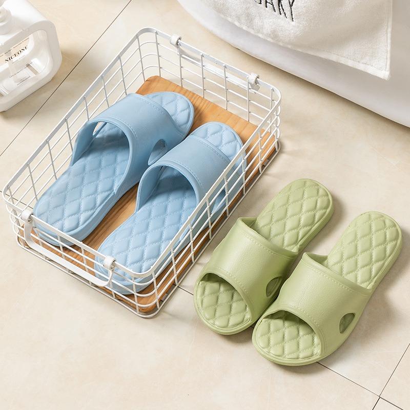 Slippers women's summer indoor couple home home soft bottom non-slip bathroom slippers bath silent couple cool slippers men