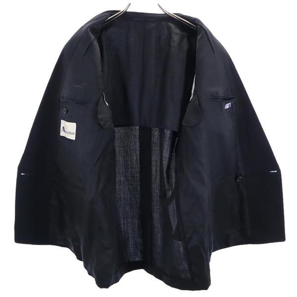 Aquascutum Made In Japan Double Long Sleeve Tailored Jacket AB5 Black Men's Used