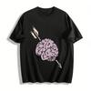 Arrow Through Brain Graphic Print Casual Tee Shirt Pure Cotton T-shirt