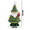 Santa And Tree Sculpture featurings Colorful LED Indoor Outdoor