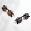 [Bunnywalk] Polarized Sunglasses BW-028 BW-0282C Matte Black HC-BROWN Pop-up Lens
