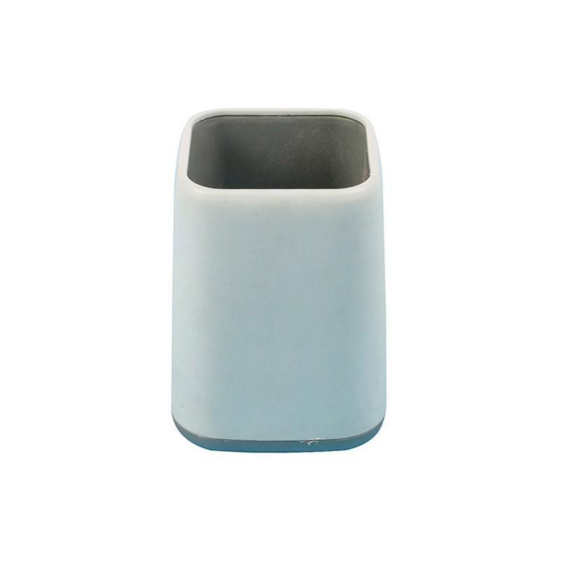 Kawaii Desktop Storage Organizer Simple Plastic Pen Holder Stationery Box for Home Office School Student Use