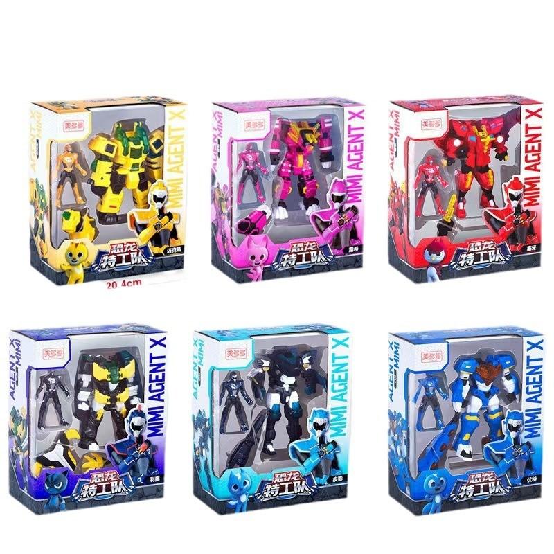 Mini Force X Dinosaur Transformers Toy For Kids With Handoperated Deformable Robot Model