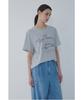 Bobeu Racing Graphic Pigment Washed T-Shirt_Light Khaki_7156240005