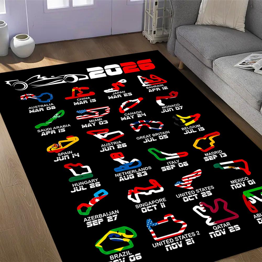 Formelkalender Fußmatte Design für Spielzimmer Dekorieren Sie Zimmer Eingangsbereich Esszimmer Anti-Rutsch-Teppich Dekorieren Sie Büros Spirituelles Geschenk