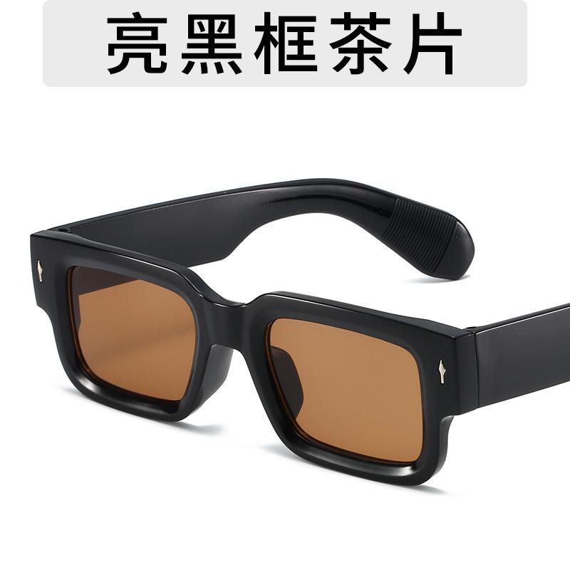 Brand Designer Square Sunglasses Women Men Ocean Color Shades Sun Glasses Female Uv400 Fashion Rectangle Rivet