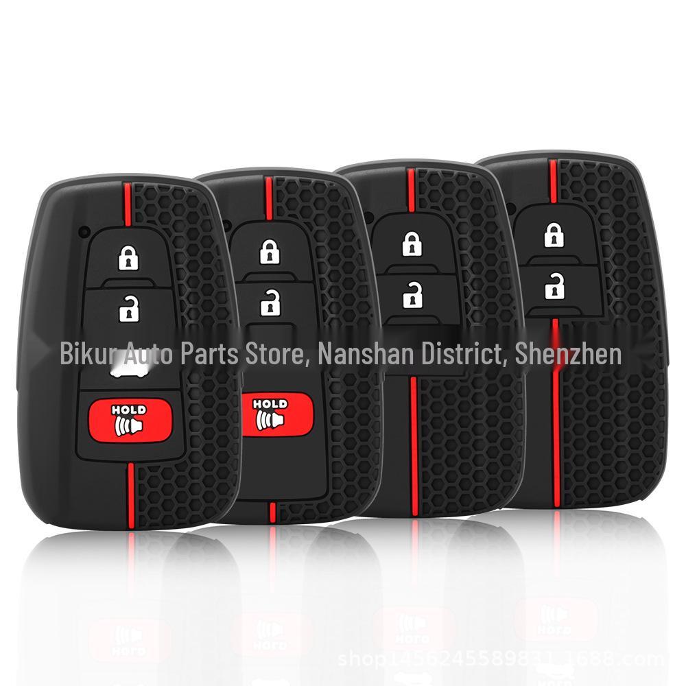 Toyota Remote 2+1 Button Honeycomb Silicone Key Cover for Corolla, RAV4, Camry, Avalon, Prado