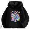 Daily Casual Hooded Top Cute Cartoon Print Winter Street Fashion Kids Wear Peppa Pig Boys Girls 3 14